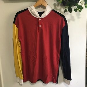 color block hoodie